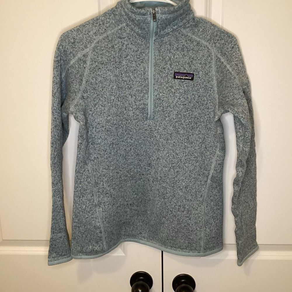 Ladies Patagonia 1/4 zip Better‎ Sweater small gray